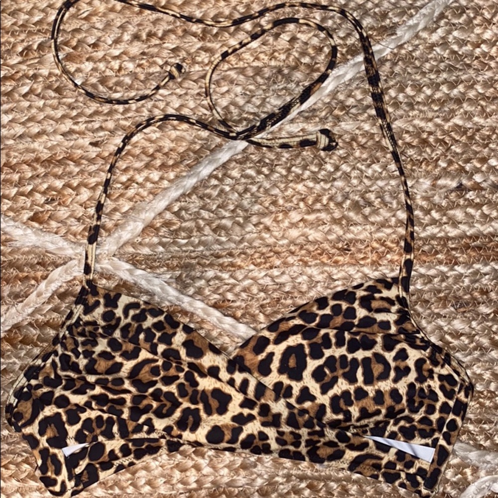 Cheetah print pink halter top from Victoria secret